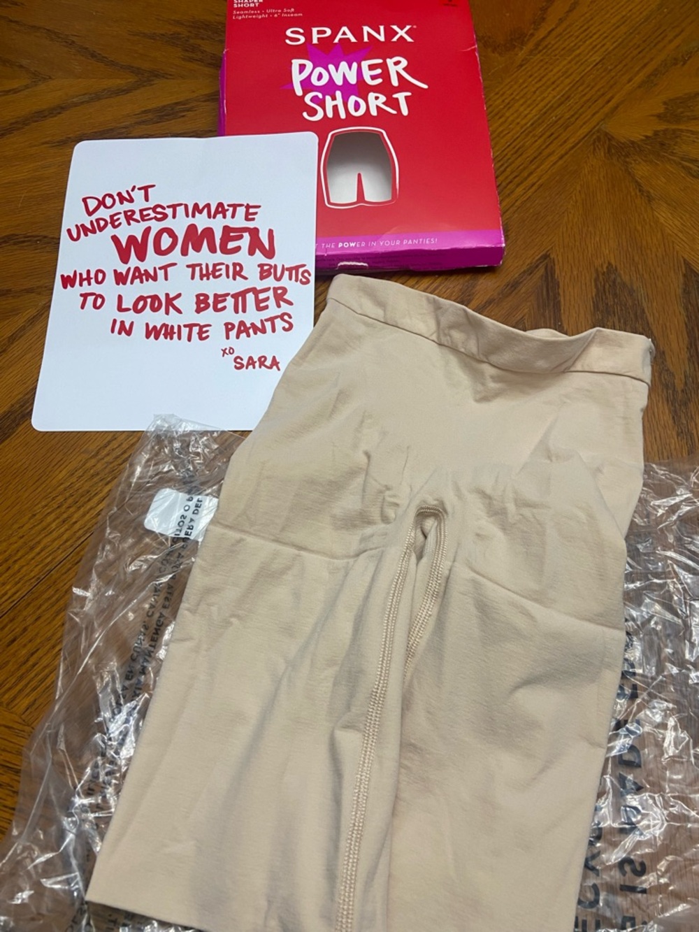 SPANX Power Short Shaping Shorts in Nude Beige